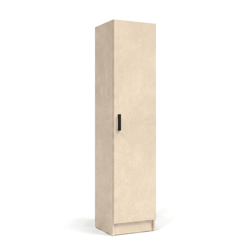 Armário de 1 porta, 37 x 180 cm, Multi Useful Microcemento Beige 37 x 180 x 37 cm Armário de 1 porta, 37 x 180 cm, Multi Useful Microcemento Beige 37 x 180 x 37 cm