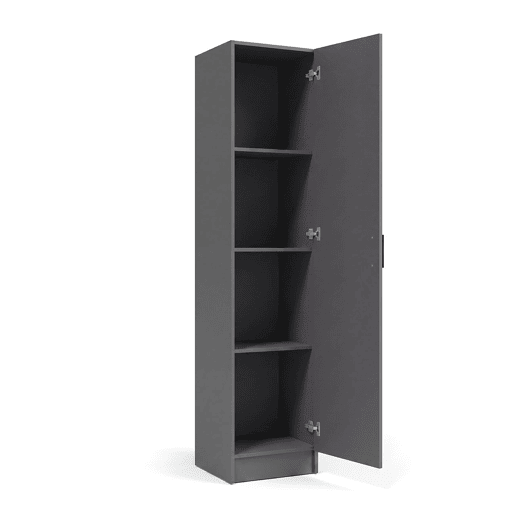 Armário de 1 porta, 37 x 180 cm, Multi Useful Gris Grafito 37 x 180 x 37 cm Armário de 1 porta, 37 x 180 cm, Multi Useful Gris Grafito 37 x 180 x 37 cm