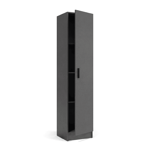 Armário de 1 porta, 37 x 180 cm, Multi Useful Gris Grafito 37 x 180 x 37 cm Armário de 1 porta, 37 x 180 cm, Multi Useful Gris Grafito 37 x 180 x 37 cm