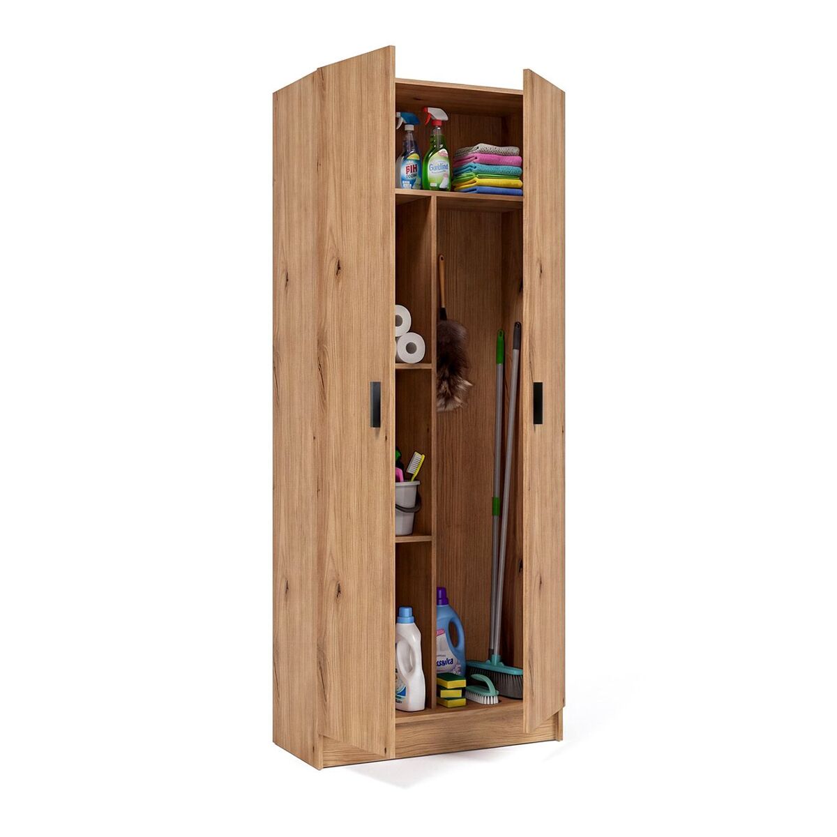 Armario de 2 puertas en alpine oak 73x180 cm multi useful 73