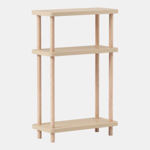 Estante de chão Nampernu de 3 nÃveis 62x40x18 cm Creme en.casa