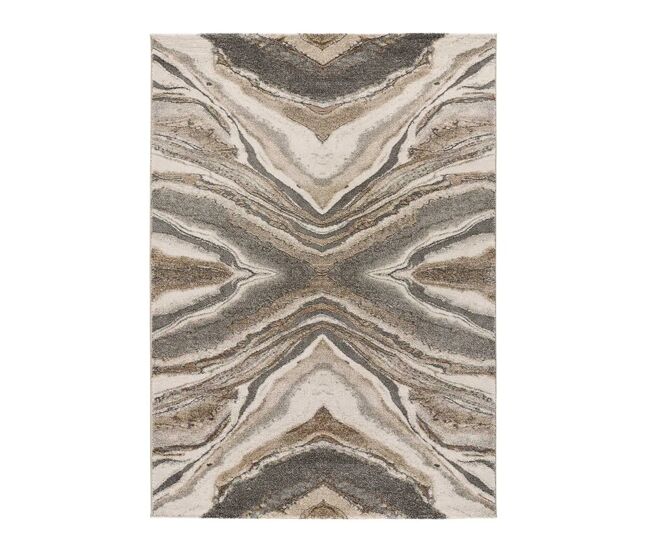 Alfombra abstracta beige WEIMAR, 80x150 cm - ATTICGO