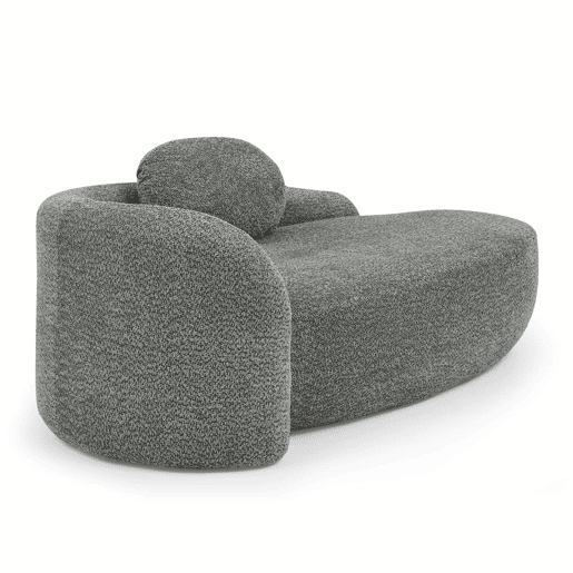 Sofá de 1 lugar em pelúcia teddy - design minimalista com linhas arredondadas, estofamento macio com almofadas, uso versátil para sala de estar, quarto e escritório - cinzento escuro Sofá de 1 lugar em pelúcia teddy - design minimalista com linhas arredondadas, estofamento macio com almofadas, uso versátil para sala de estar, quarto e escritório - cinzento escuro