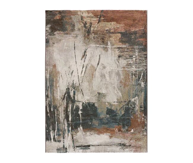 Alfombra abstracta multicolor victoria, 133x195 cm - atticgo