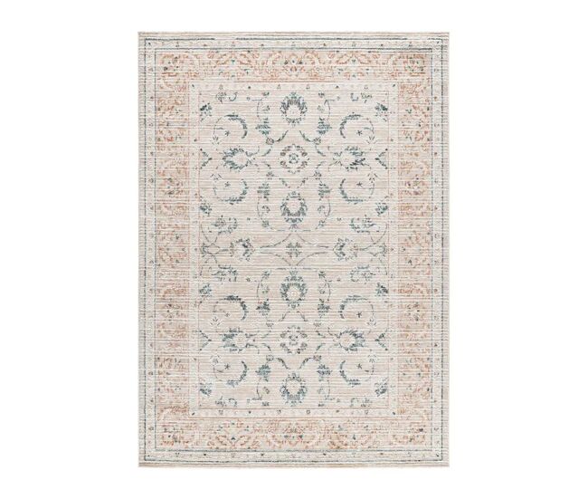 Alfombra vintage con relieve multicolor keops, 77x150 cm - atticgo