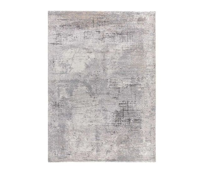 Alfombra shaggy abstracta gris kivet, 80x150 cm - atticgo