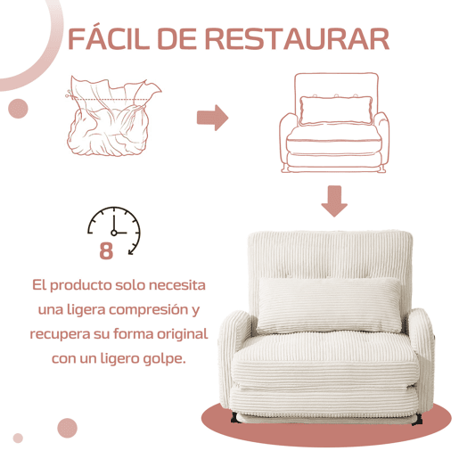 Sofá-Cama Desdobrável Homemiyn 4 em 1 para Uso Temporário Sofá-Cama Desdobrável Homemiyn 4 em 1 para Uso Temporário