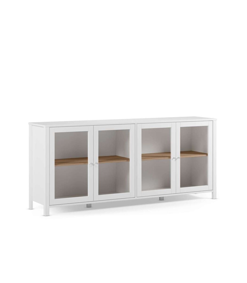 Mueble aparador 4 puertas diseño colonial.