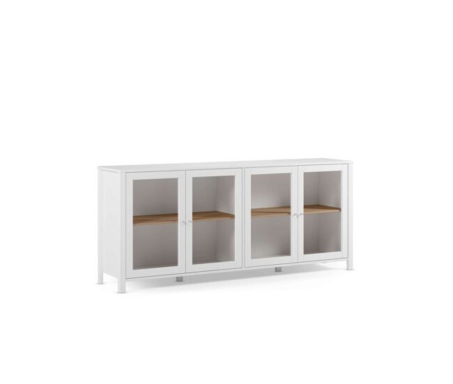 Mueble aparador 4 puertas diseño colonial.