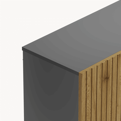 Estante de livros Verhundar com 3 portas 102x120x30 cm Cinzento Madeira en.casa Estante de livros Verhundar com 3 portas 102x120x30 cm Cinzento Madeira en.casa