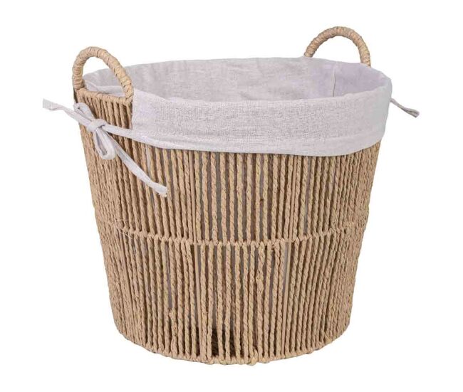Cesta de almacenamiento marrón d36x30/d29 cm