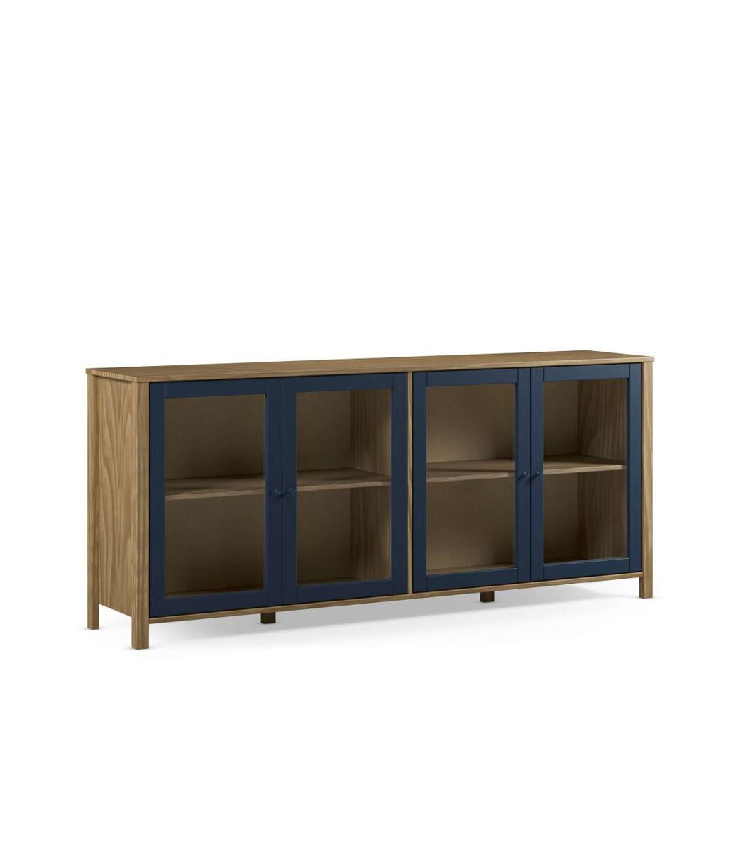 Mueble aparador 4 puertas diseño colonial.