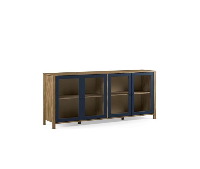 Mueble aparador 4 puertas diseño colonial.