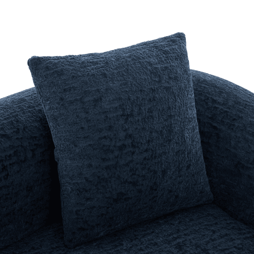 Sofá-cama rápido de 2 lugares 2 em 1 u2013 conversível com duas almofadas, versátil para a sala de estar e o quarto de hóspedes u2013 azul-marinho em chenille Sofá-cama rápido de 2 lugares 2 em 1 u2013 conversível com duas almofadas, versátil para a sala de estar e o quarto de hóspedes u2013 azul-marinho em chenille