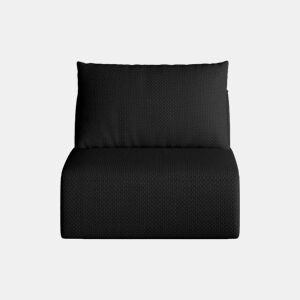 Sofá relax 70 x 90 x 85 cm - 1 lugar, estofado e confortável - Preto