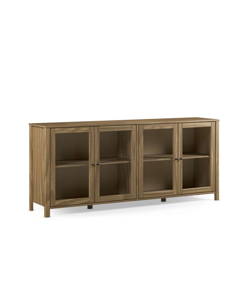 Mueble aparador 4 puertas diseño colonial.