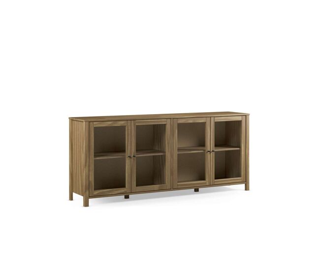 Mueble aparador 4 puertas diseño colonial.