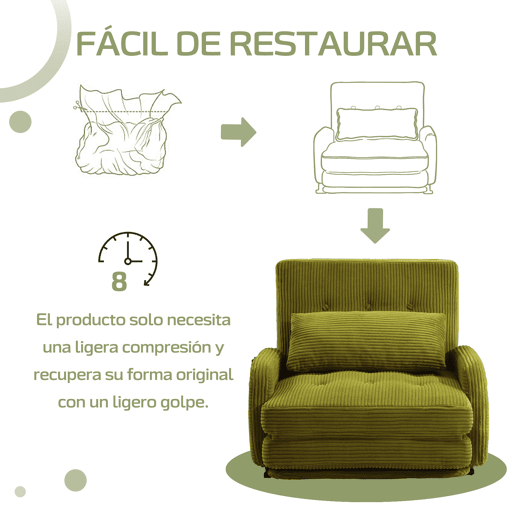Poltrona Individual Homemiyn com Puff Acolchoado e Estrutura Sólida Poltrona Individual Homemiyn com Puff Acolchoado e Estrutura Sólida