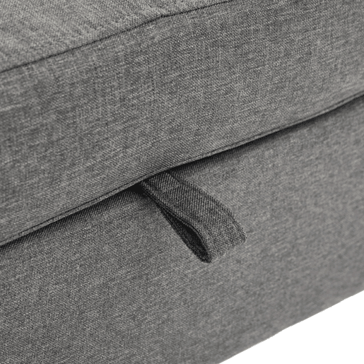 Sofá de canto em L 212x130x86 cm - chaise longue reversível, espaço de arrumação, 3 lugares, tecido não tecido, para espaços pequenos - cinzento