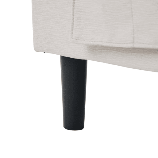 Sofá de canto em L 204 x 136 x 80 cm - 3 lugares com chaise longue, bolso lateral de arrumação, 10 pés, para sala de estar - Bege Sofá de canto em L 204 x 136 x 80 cm - 3 lugares com chaise longue, bolso lateral de arrumação, 10 pés, para sala de estar - Bege