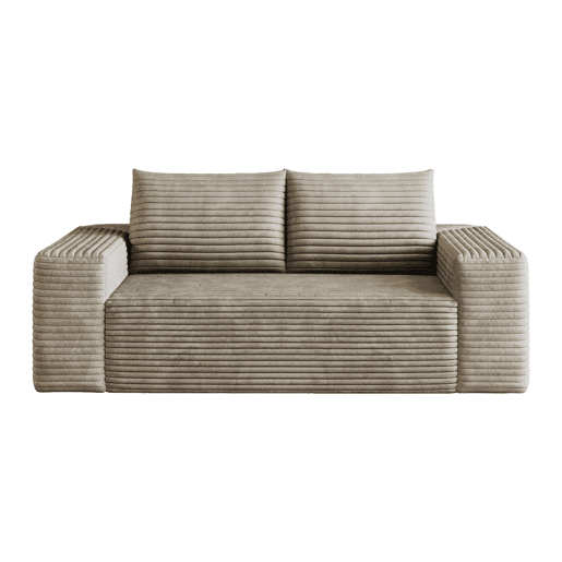 Sofá modular de 180 cm para 2 pessoas u2013 assento profundo, sem montagem, estilo compacto e confortável u2013 Camel Sofá modular de 180 cm para 2 pessoas u2013 assento profundo, sem montagem, estilo compacto e confortável u2013 Camel