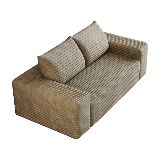 Sofá modular de 180 cm para 2 pessoas u2013 assento profundo, sem montagem, estilo compacto e confortável u2013 Camel Sofá modular de 180 cm para 2 pessoas u2013 assento profundo, sem montagem, estilo compacto e confortável u2013 Camel