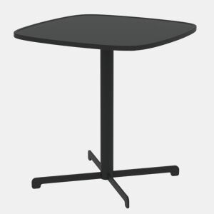 Mesa de bistrô para exterior Foggia quadrada aço 75x70x70 cm Cinzento antracite casa.pro