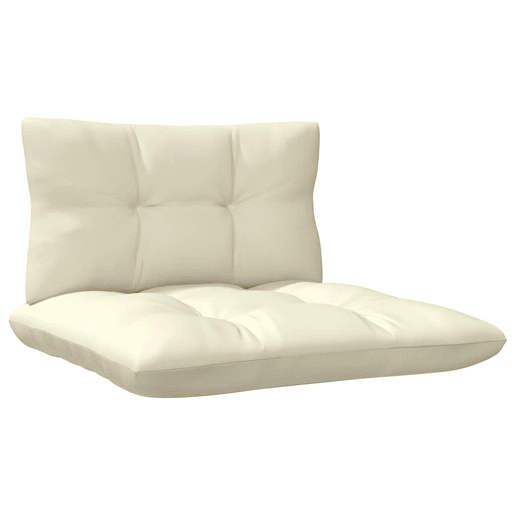vidaXL 3 pcs conjunto lounge jardim c almofadões creme pinho maciço vidaXL 3 pcs conjunto lounge jardim c almofadões creme pinho maciço