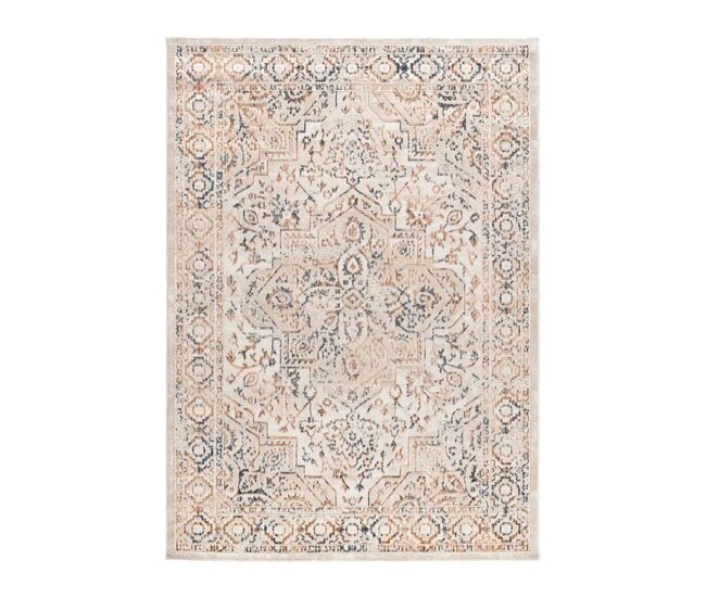 Alfombra vintage con relieve multicolor keops, 77x150 cm - atticgo