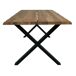 CALVI-Mesa de comedor roble macizo 95x200 CALVI-Mesa de comedor roble macizo 95x200 Marrón