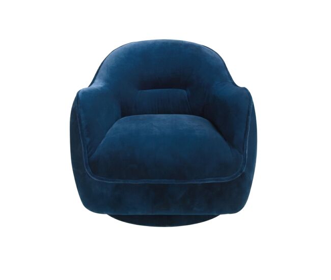 Sillón giratorio terciopelo azul oscuro modelo 5245 angel cerdá