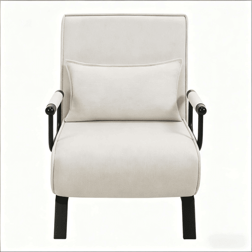 Poltrona-cama 65x75x78 cm - Conversível, encosto ajustável, poltrona de televisão extensível - Bege Poltrona-cama 65x75x78 cm - Conversível, encosto ajustável, poltrona de televisão extensível - Bege
