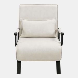 Poltrona-cama 65x75x78 cm - Conversível, encosto ajustável, poltrona de televisão extensível - Bege