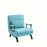Poltrona-cama conversível 69 x 64,5 x 82 cm - Multifuncional e dobrável, com função de cama e design compacto - Azul