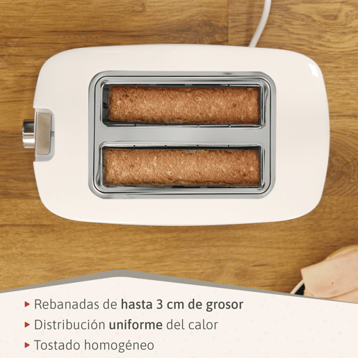 Briebe SKT1186WHT Elegance Conjunto de Torradeira de Pão 2 Fatias Largas+ Chaleira Elétrica 1,7L sem BPA + Varinha 2 Velocidades, 2200, Branco