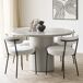 ARMOR-Mesa de comedor redonda 120x120 ARMOR-Mesa de comedor redonda 120x120 Beige