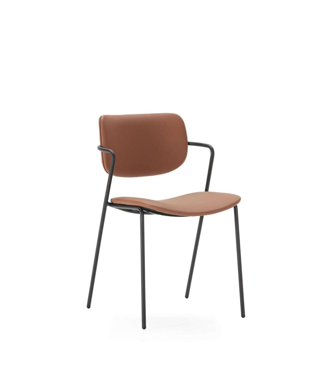 pack de 2 sillas tapizadas modernas para comedor y cocina