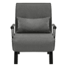 Poltrona-cama 65x75x78 cm - Conversível com encosto ajustável e design elegante para ver televisão - Cinza