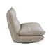 Sillón giratorio piel gris taupe Sillón giratorio piel gris taupe Gris