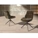 Silla giratoria terciopelo verde oliva Silla giratoria terciopelo verde oliva Negro/ Verde