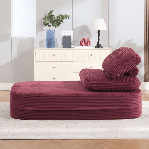 Poltrona-cama 2 em 1 em veludo - função reclinável, sofá com enchimento de espuma comprimida, braços ajustáveis, 2 porta-copos, encosto alto e assento extra profundo - vermelho vinho Poltrona-cama 2 em 1 em veludo - função reclinável, sofá com enchimento de espuma comprimida, braços ajustáveis, 2 porta-copos, encosto alto e assento extra profundo - vermelho vinho
