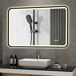 Espejos de baño 90x4 Espejos de baño 90x4 Negro