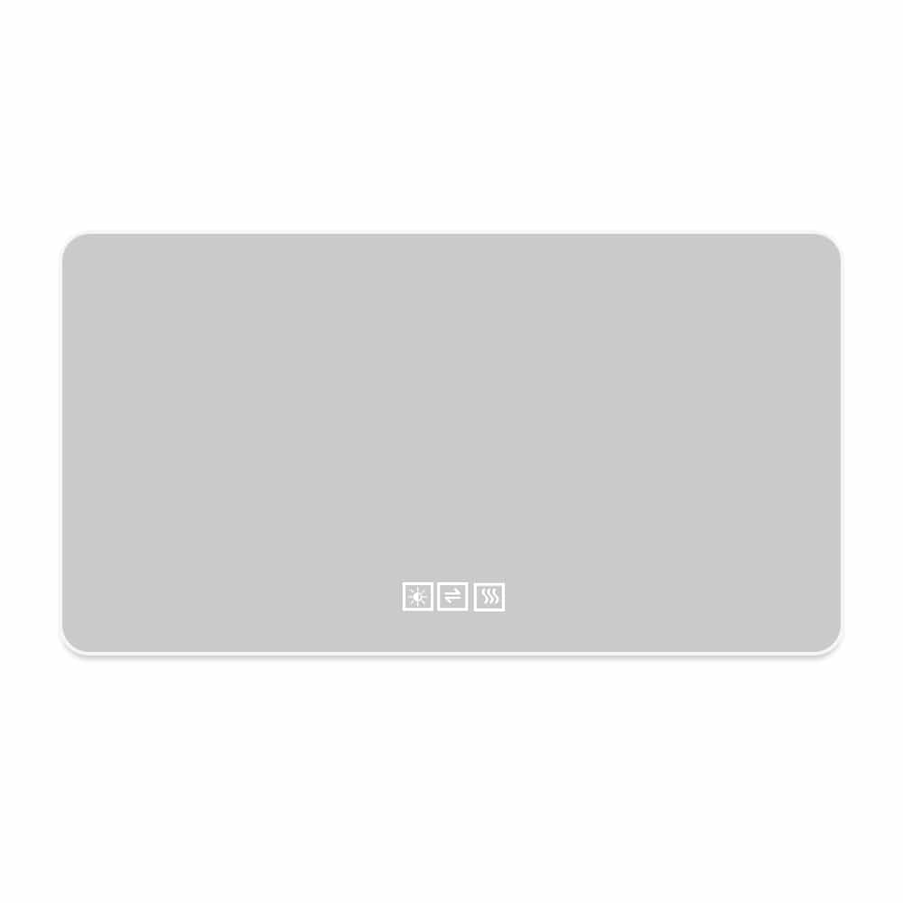 Espejo led de baño 60x100 cm - retroiluminado, antivaho, 3 tonos de luz, regulación continua, función memoria, ip44, montaje horizontal y vertical -