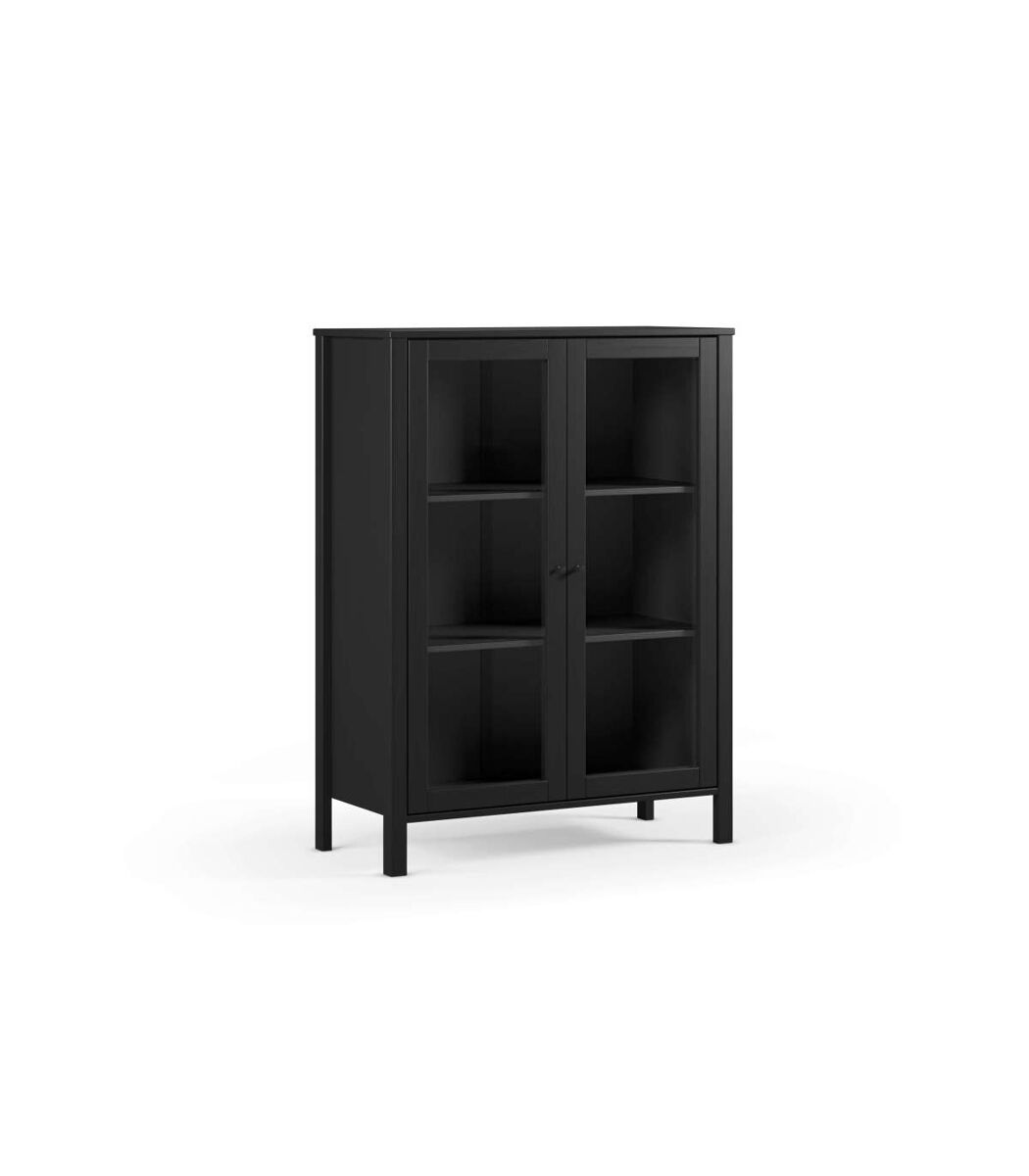Mueble auxiliar 2 puertas con cristal modelo alexis práctico y elegante