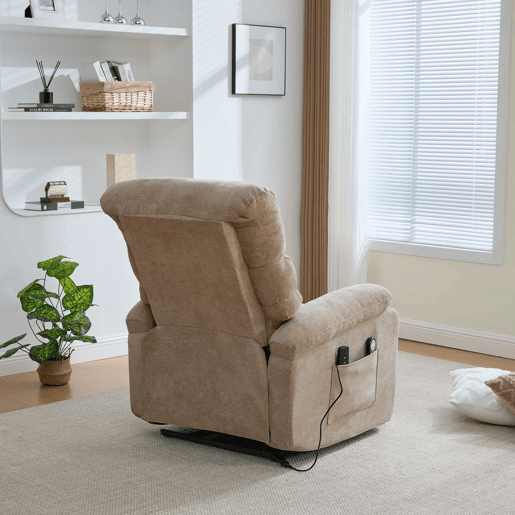 Poltrona relax elétrica multifuncional - com assistência para se levantar, função de massagem e aquecimento, encosto e apoio para os pés ajustáveis eletricamente, bolsos laterais de arrumação - cinza-escuro Poltrona relax elétrica multifuncional - com assistência para se levantar, função de massagem e aquecimento, encosto e apoio para os pés ajustáveis eletricamente, bolsos laterais de arrumação - cinza-escuro