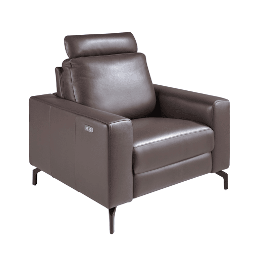 Poltrona relax em pele castanho chocolate modelo 5240 Angel Cerdá Poltrona relax em pele castanho chocolate modelo 5240 Angel Cerdá