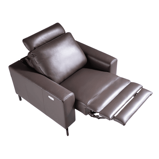 Poltrona relax em pele castanho chocolate modelo 5240 Angel Cerdá Poltrona relax em pele castanho chocolate modelo 5240 Angel Cerdá
