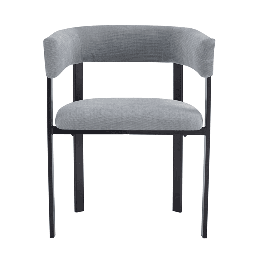 4 cadeiras de jantar - encosto envolvente, estofo em chenille respirável e confortável, estilo moderno - cinzento 4 cadeiras de jantar - encosto envolvente, estofo em chenille respirável e confortável, estilo moderno - cinzento