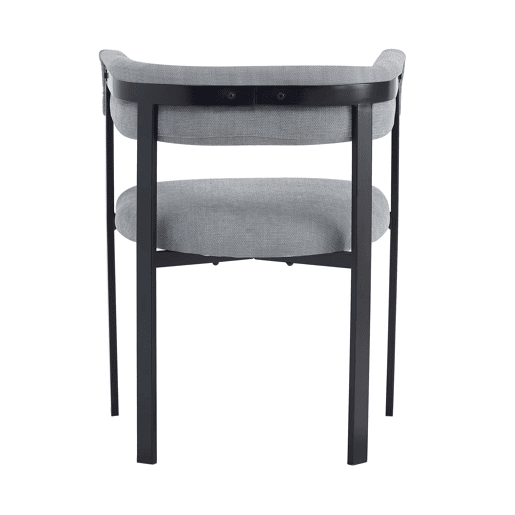 4 cadeiras de jantar - encosto envolvente, estofo em chenille respirável e confortável, estilo moderno - cinzento 4 cadeiras de jantar - encosto envolvente, estofo em chenille respirável e confortável, estilo moderno - cinzento