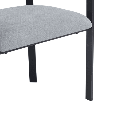 4 cadeiras de jantar - encosto envolvente, estofo em chenille respirável e confortável, estilo moderno - cinzento 4 cadeiras de jantar - encosto envolvente, estofo em chenille respirável e confortável, estilo moderno - cinzento